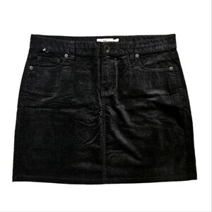 NEW Vineyard Vines Black Velveteen Classic Five Pocket Mini Stretch Skirt 12